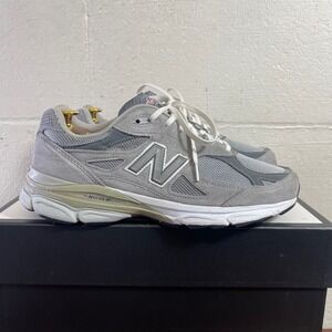 New Balance 990v3 M990GL3 Gray Running Shoes Sneakers Men's 9 4E Made In USA